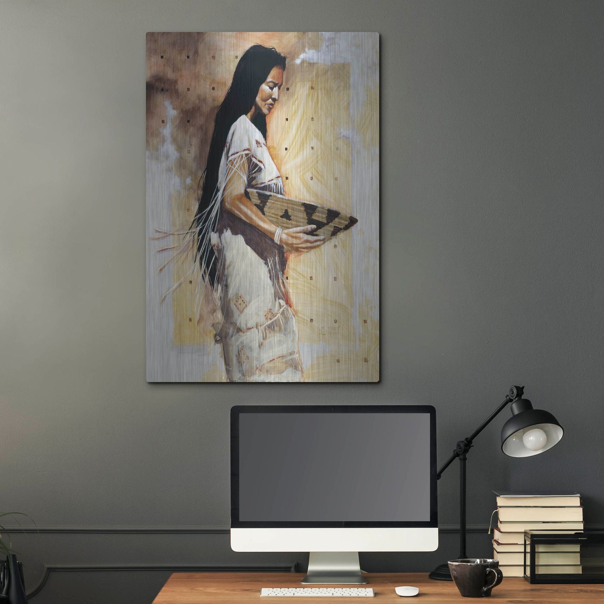 Luxe Metal Art 'Seeking Shade' by J. E. Knauf, Metal Wall Art,24x36