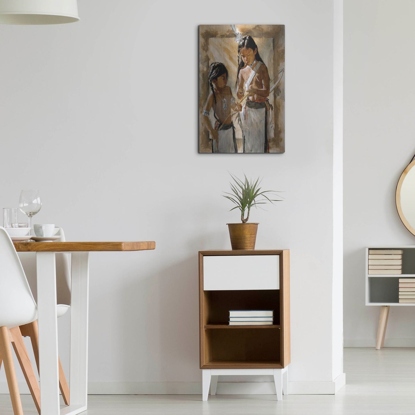 Luxe Metal Art 'Little Brothers' by J. E. Knauf, Metal Wall Art,16x24