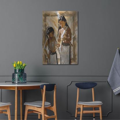 Luxe Metal Art 'Little Brothers' by J. E. Knauf, Metal Wall Art,24x36
