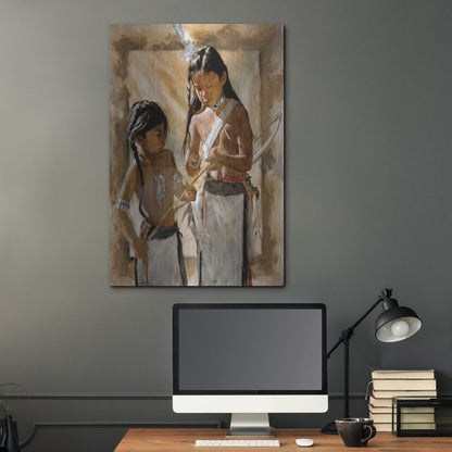 Luxe Metal Art 'Little Brothers' by J. E. Knauf, Metal Wall Art,24x36
