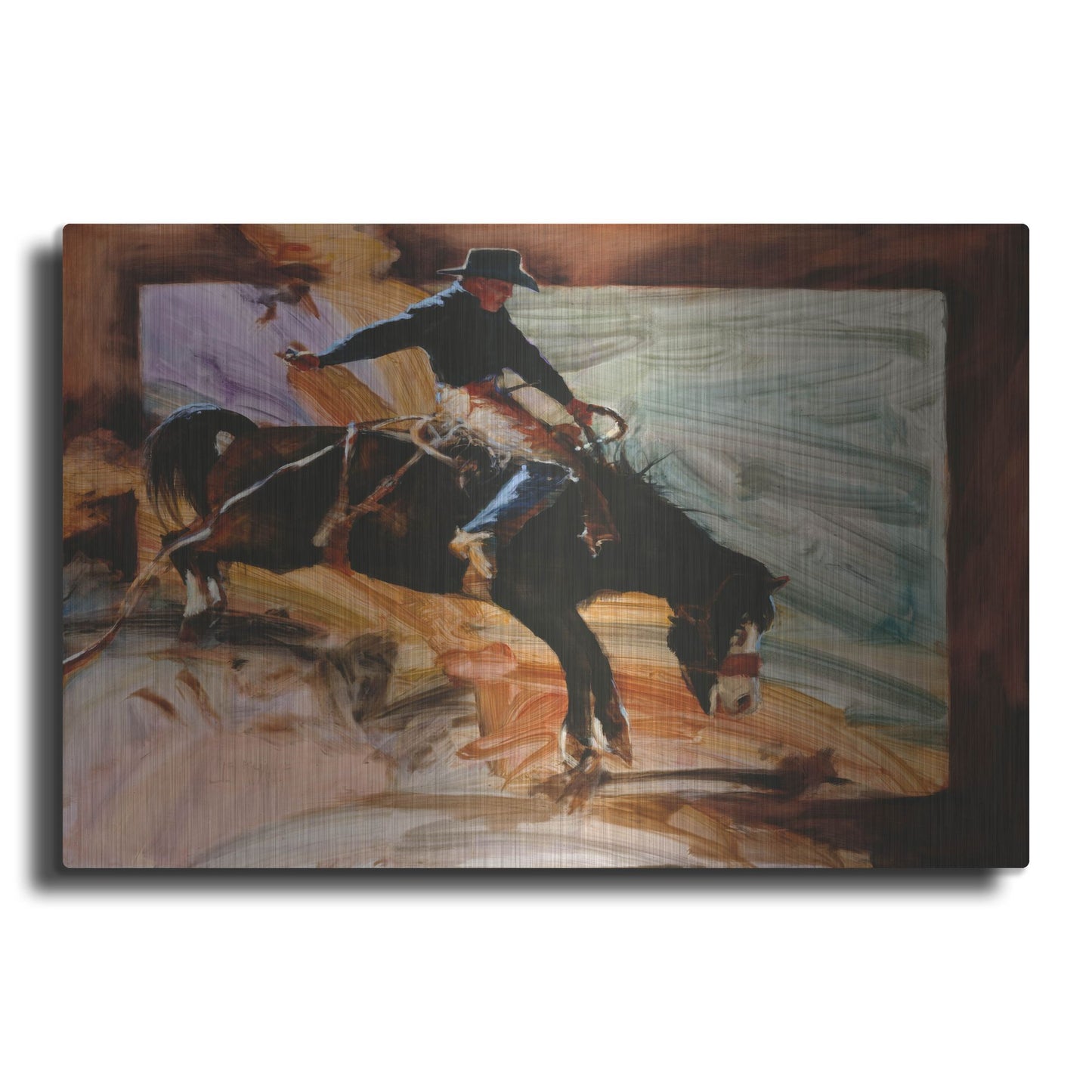 Luxe Metal Art 'Just Ridin'' by J. E. Knauf, Metal Wall Art