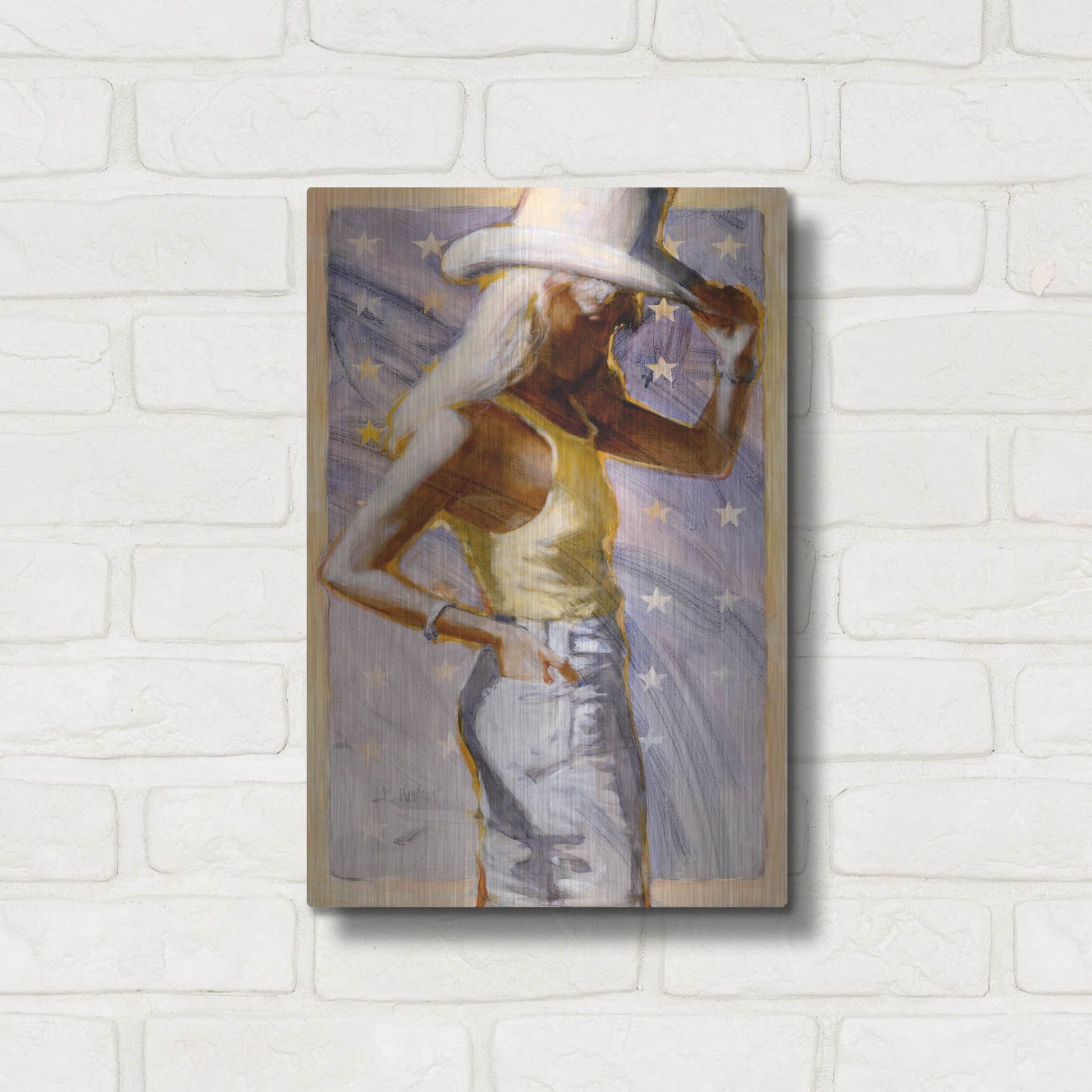 Luxe Metal Art 'Star Field' by J. E. Knauf, Metal Wall Art,12x16