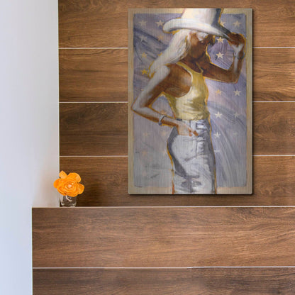 Luxe Metal Art 'Star Field' by J. E. Knauf, Metal Wall Art,12x16