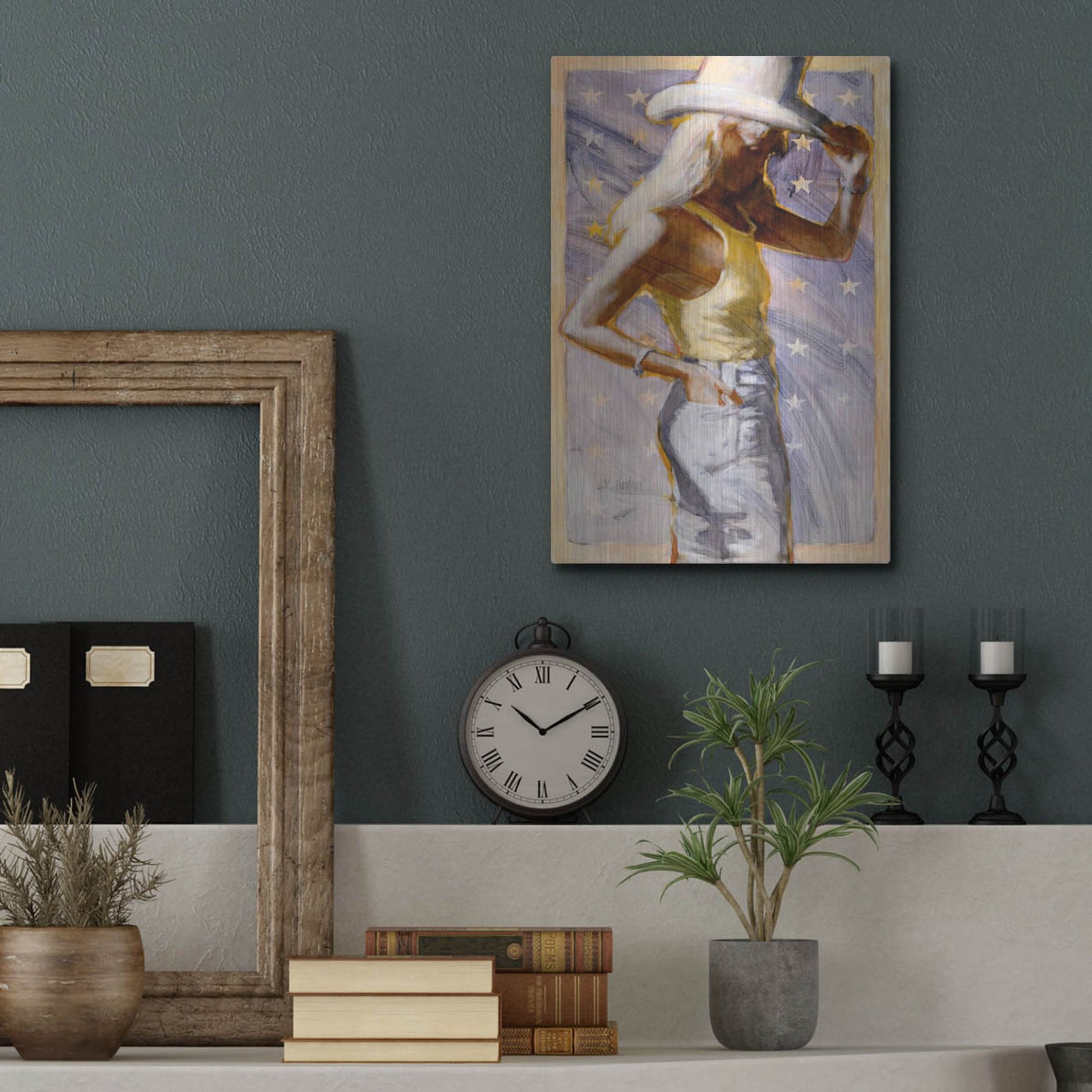 Luxe Metal Art 'Star Field' by J. E. Knauf, Metal Wall Art,12x16