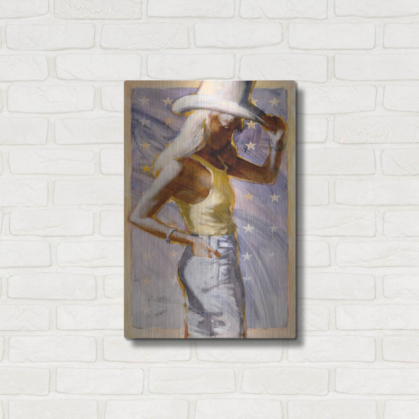 Luxe Metal Art 'Star Field' by J. E. Knauf, Metal Wall Art,16x24