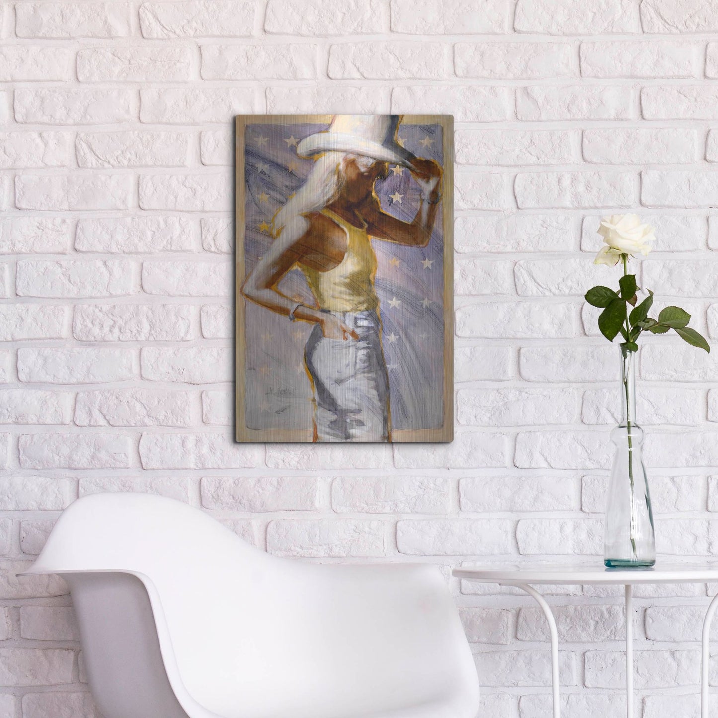 Luxe Metal Art 'Star Field' by J. E. Knauf, Metal Wall Art,16x24