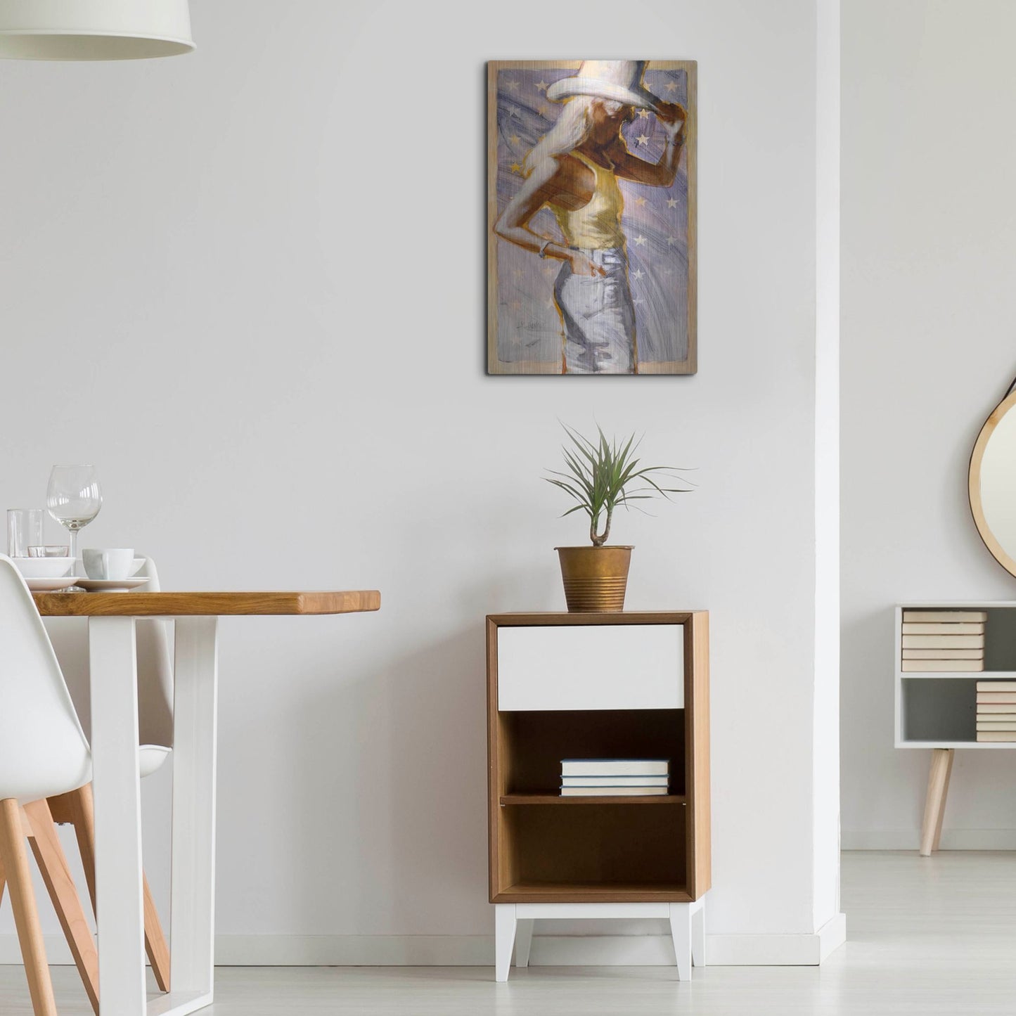 Luxe Metal Art 'Star Field' by J. E. Knauf, Metal Wall Art,16x24