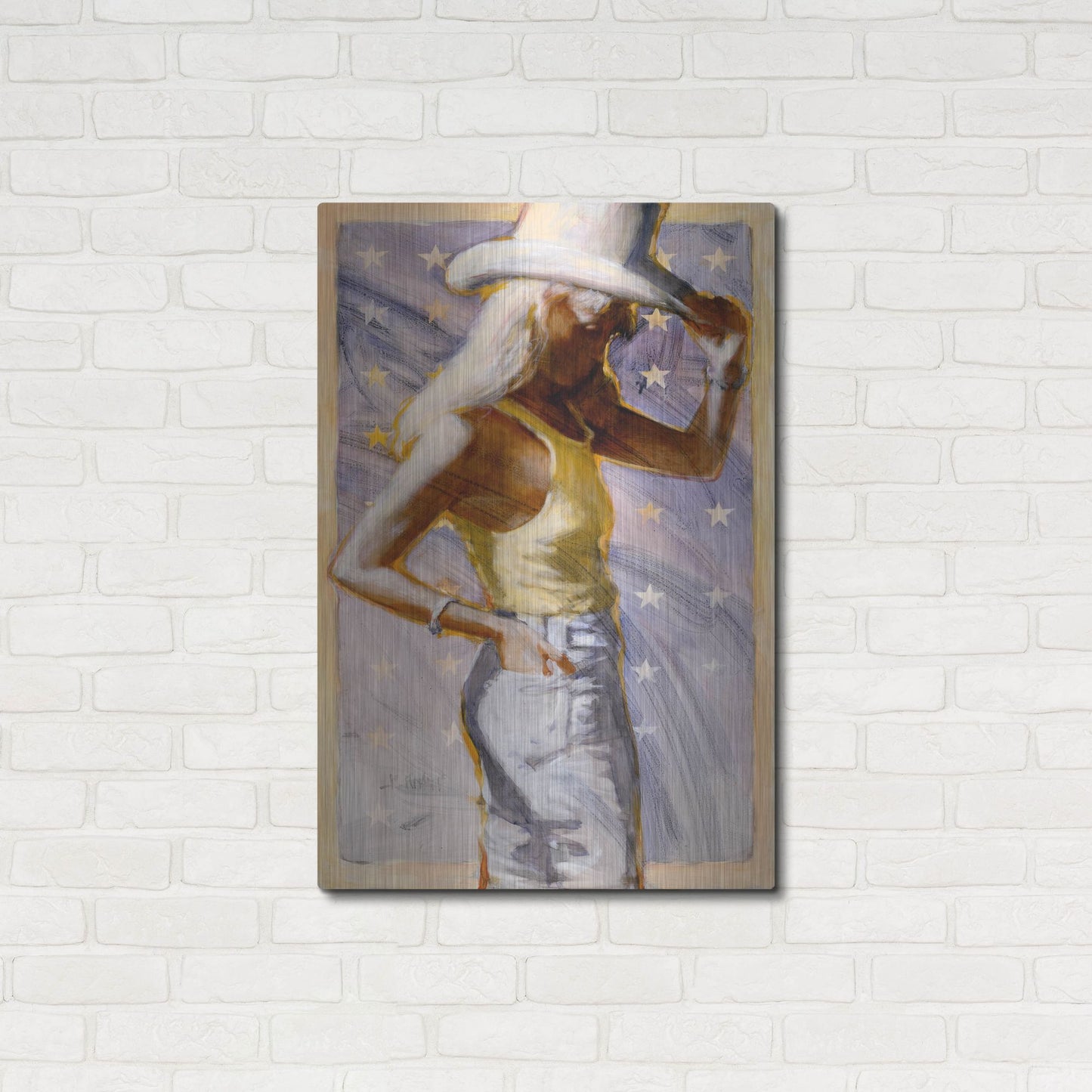 Luxe Metal Art 'Star Field' by J. E. Knauf, Metal Wall Art,24x36