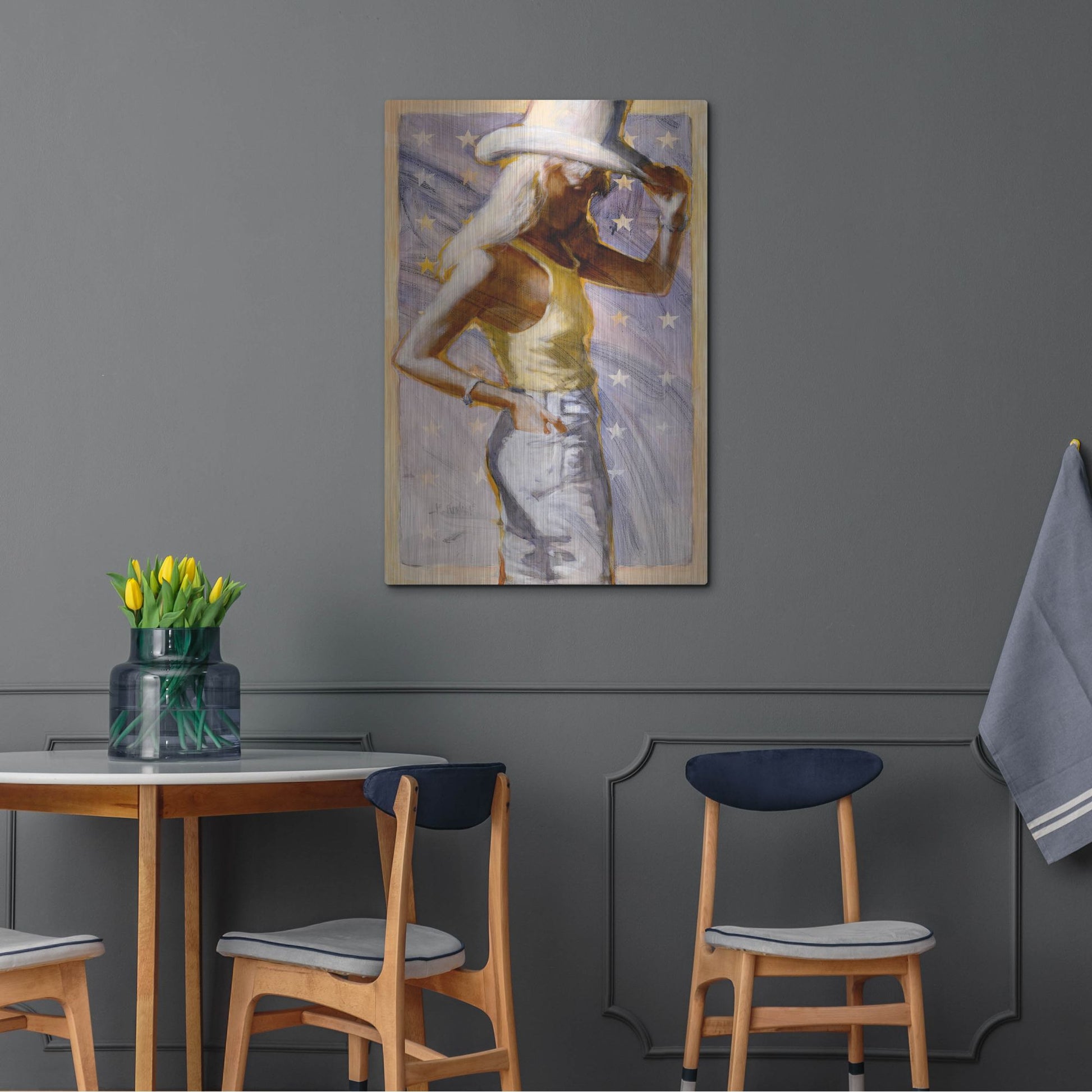 Luxe Metal Art 'Star Field' by J. E. Knauf, Metal Wall Art,24x36