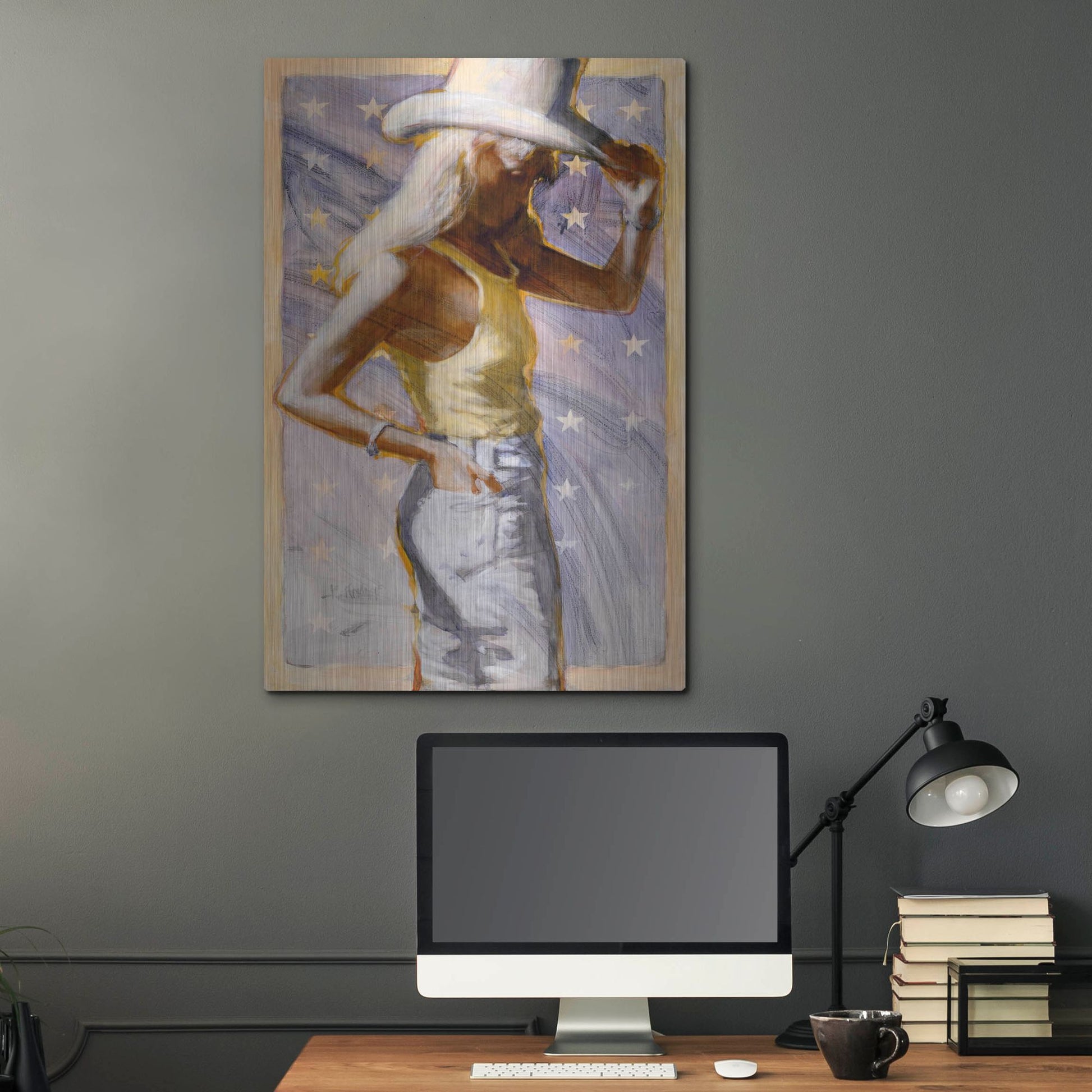 Luxe Metal Art 'Star Field' by J. E. Knauf, Metal Wall Art,24x36