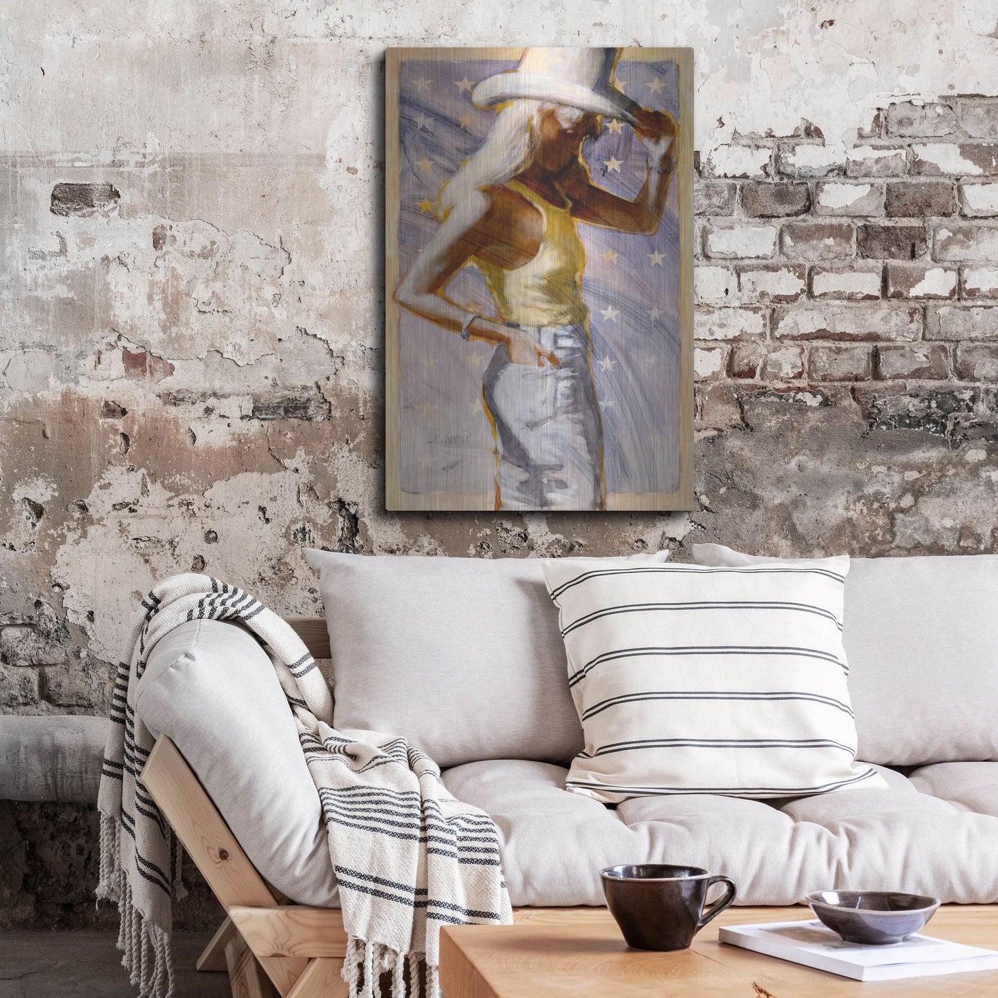 Luxe Metal Art 'Star Field' by J. E. Knauf, Metal Wall Art,24x36