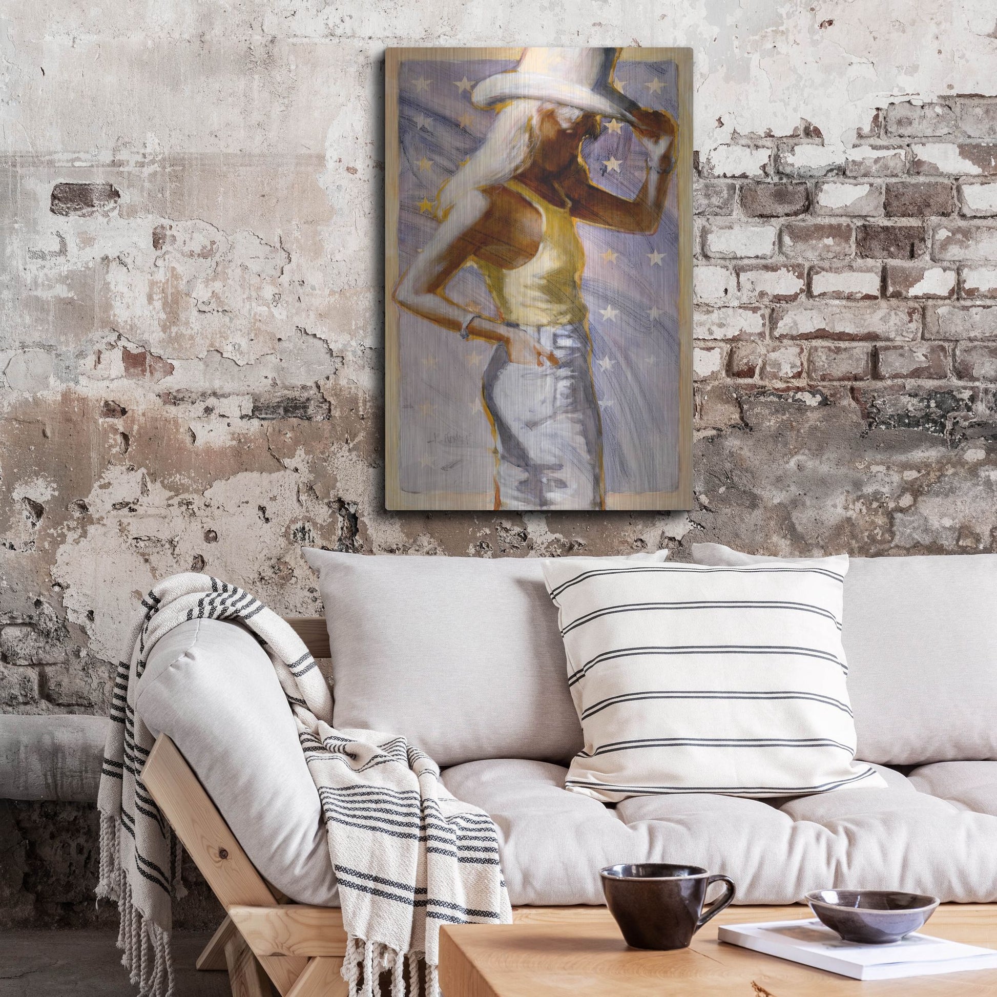 Luxe Metal Art 'Star Field' by J. E. Knauf, Metal Wall Art,24x36