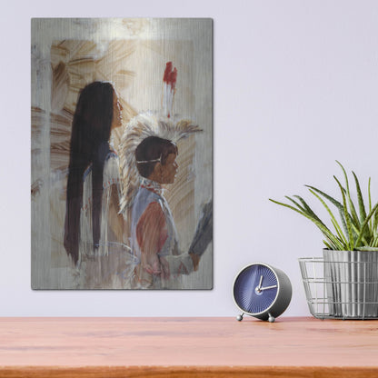 Luxe Metal Art 'At Papago' by J. E. Knauf, Metal Wall Art,12x16