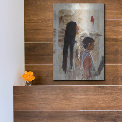 Luxe Metal Art 'At Papago' by J. E. Knauf, Metal Wall Art,12x16