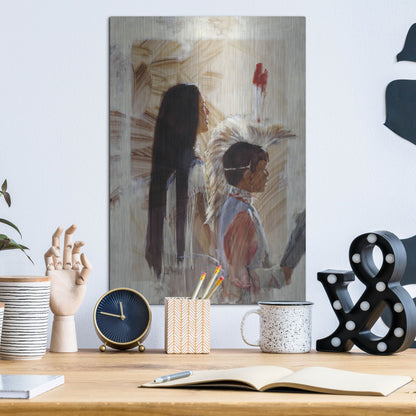 Luxe Metal Art 'At Papago' by J. E. Knauf, Metal Wall Art,12x16