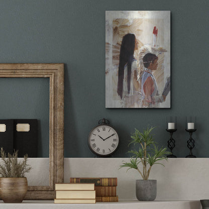 Luxe Metal Art 'At Papago' by J. E. Knauf, Metal Wall Art,12x16