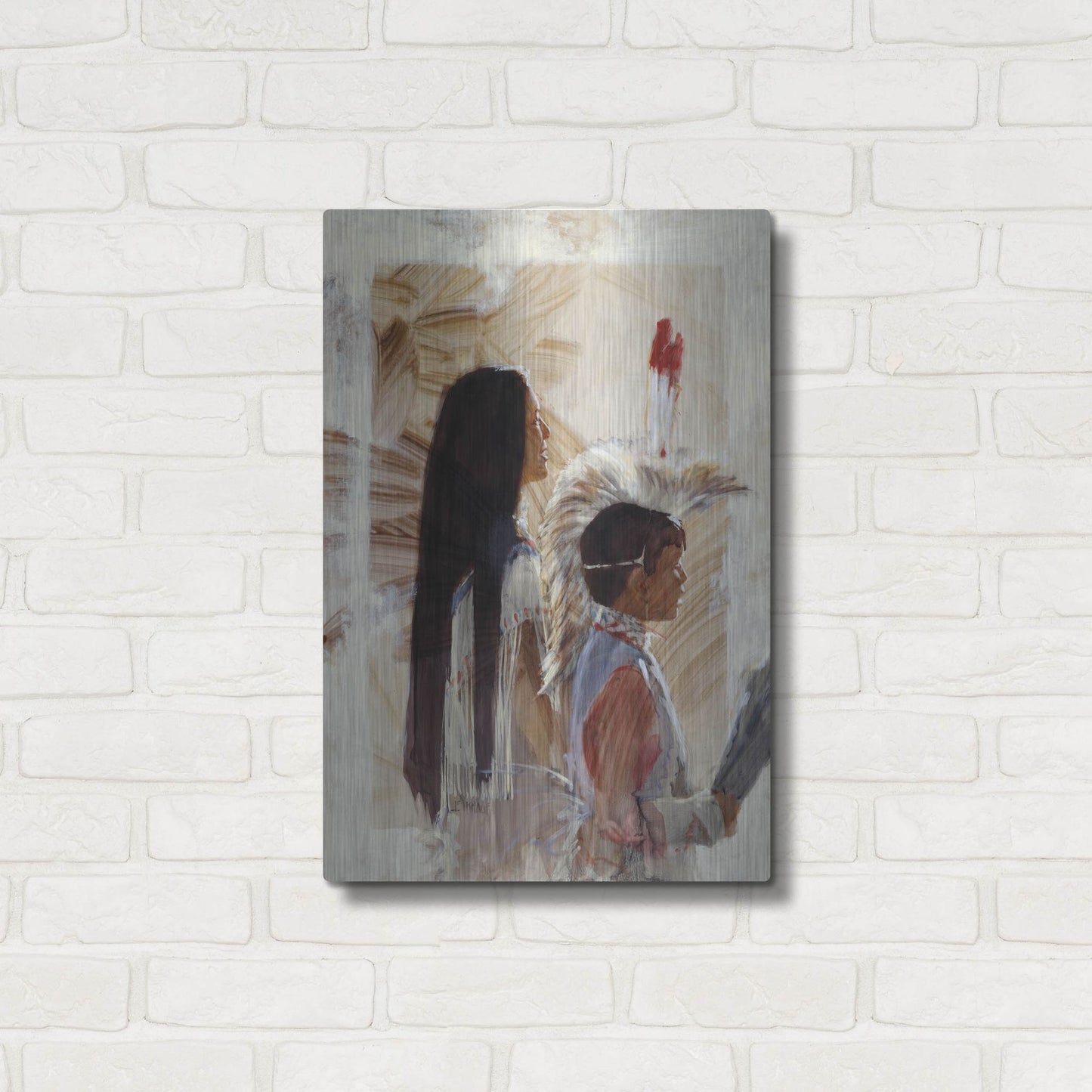 Luxe Metal Art 'At Papago' by J. E. Knauf, Metal Wall Art,16x24