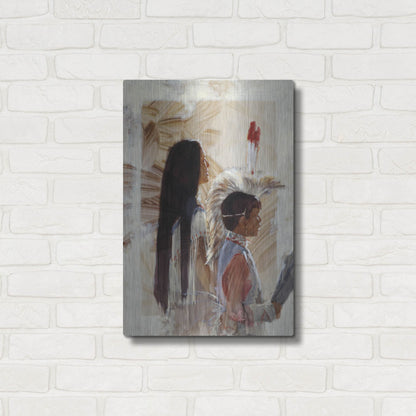 Luxe Metal Art 'At Papago' by J. E. Knauf, Metal Wall Art,16x24