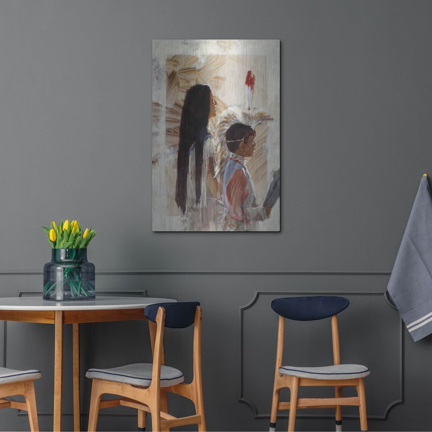 Luxe Metal Art 'At Papago' by J. E. Knauf, Metal Wall Art,24x36