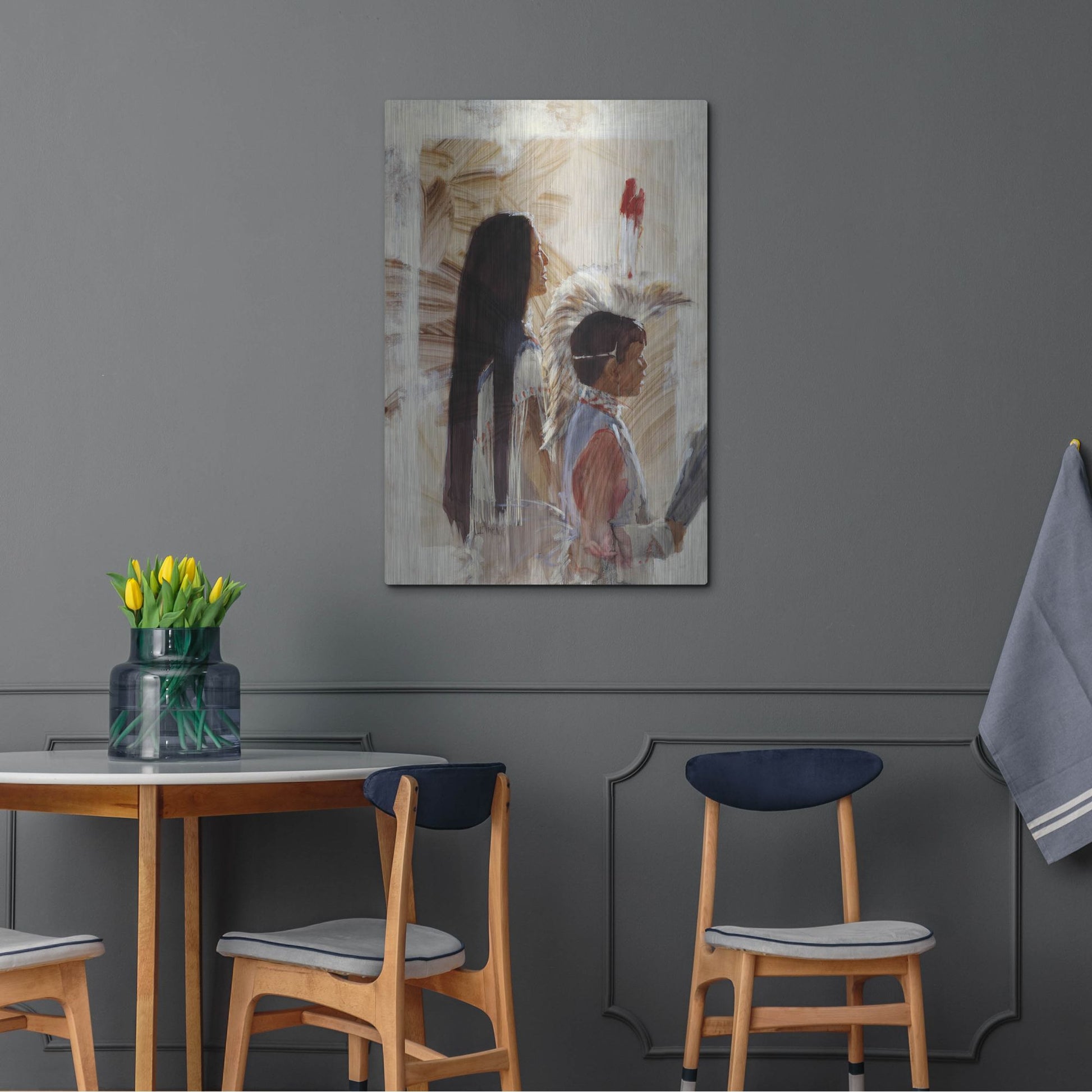 Luxe Metal Art 'At Papago' by J. E. Knauf, Metal Wall Art,24x36