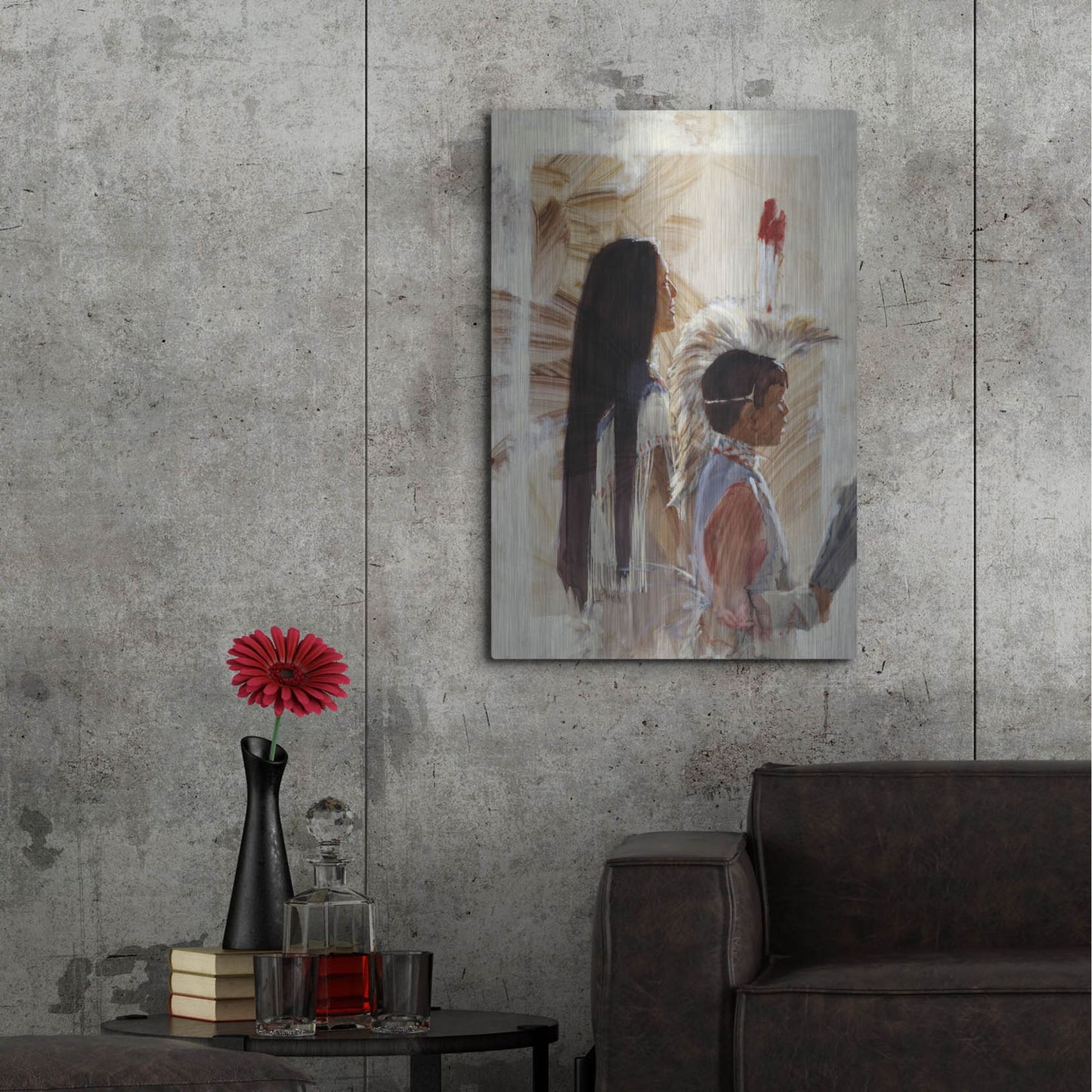 Luxe Metal Art 'At Papago' by J. E. Knauf, Metal Wall Art,24x36