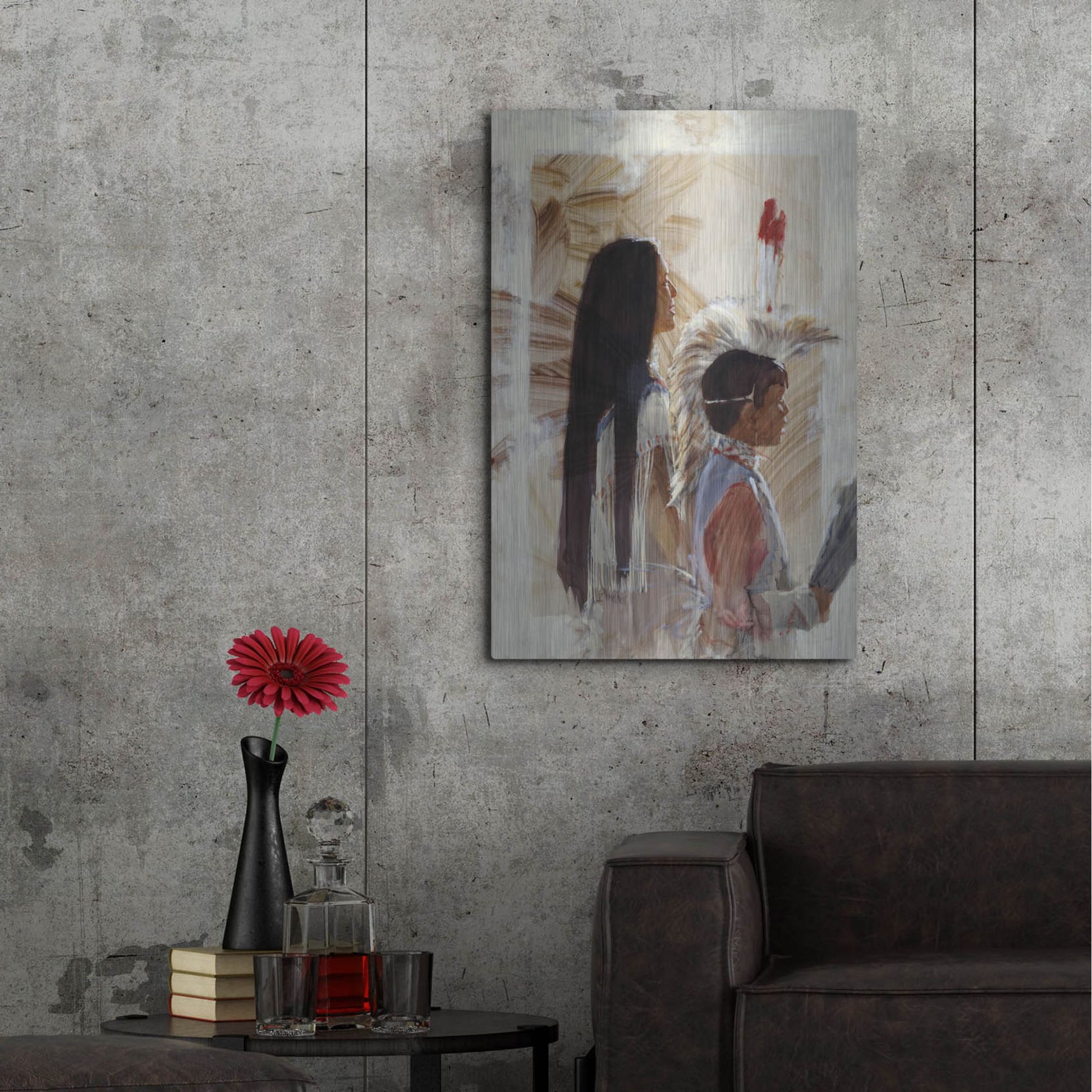 Luxe Metal Art 'At Papago' by J. E. Knauf, Metal Wall Art,24x36