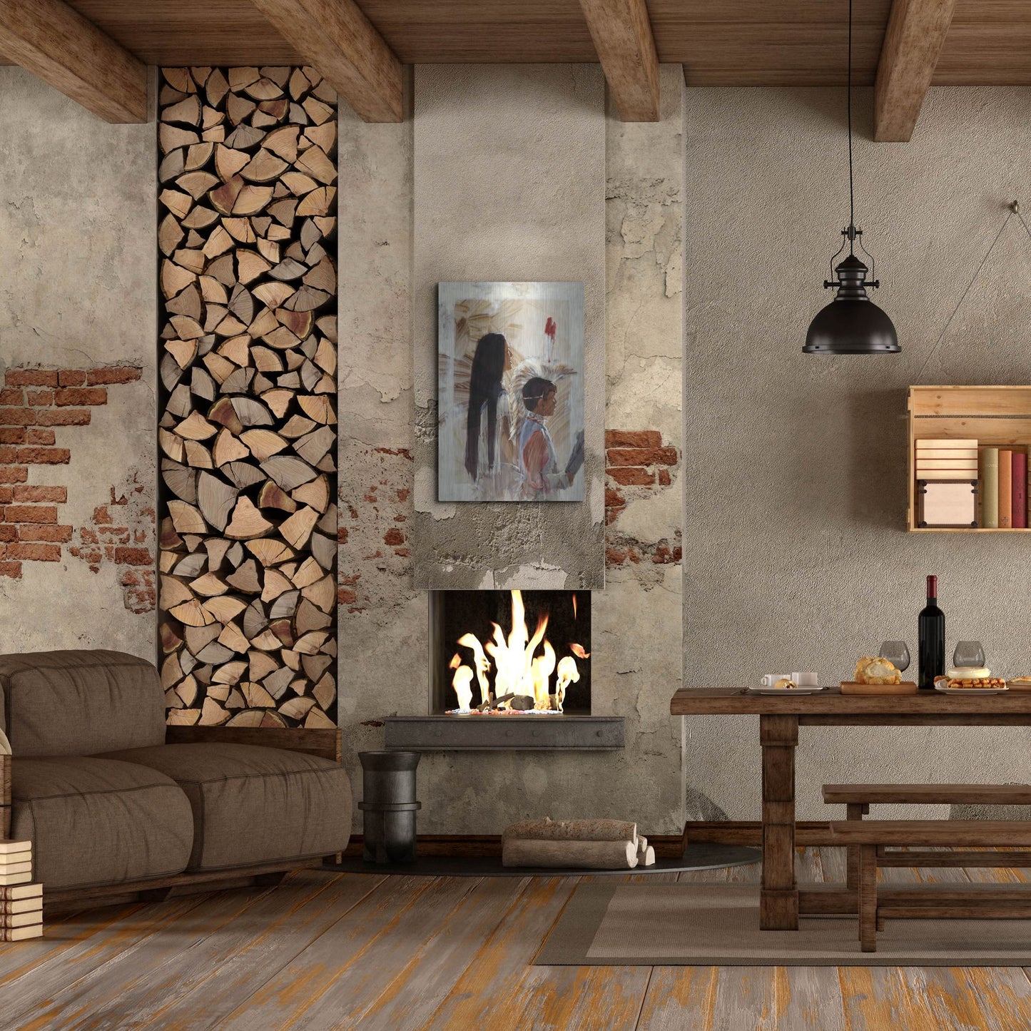 Luxe Metal Art 'At Papago' by J. E. Knauf, Metal Wall Art,24x36