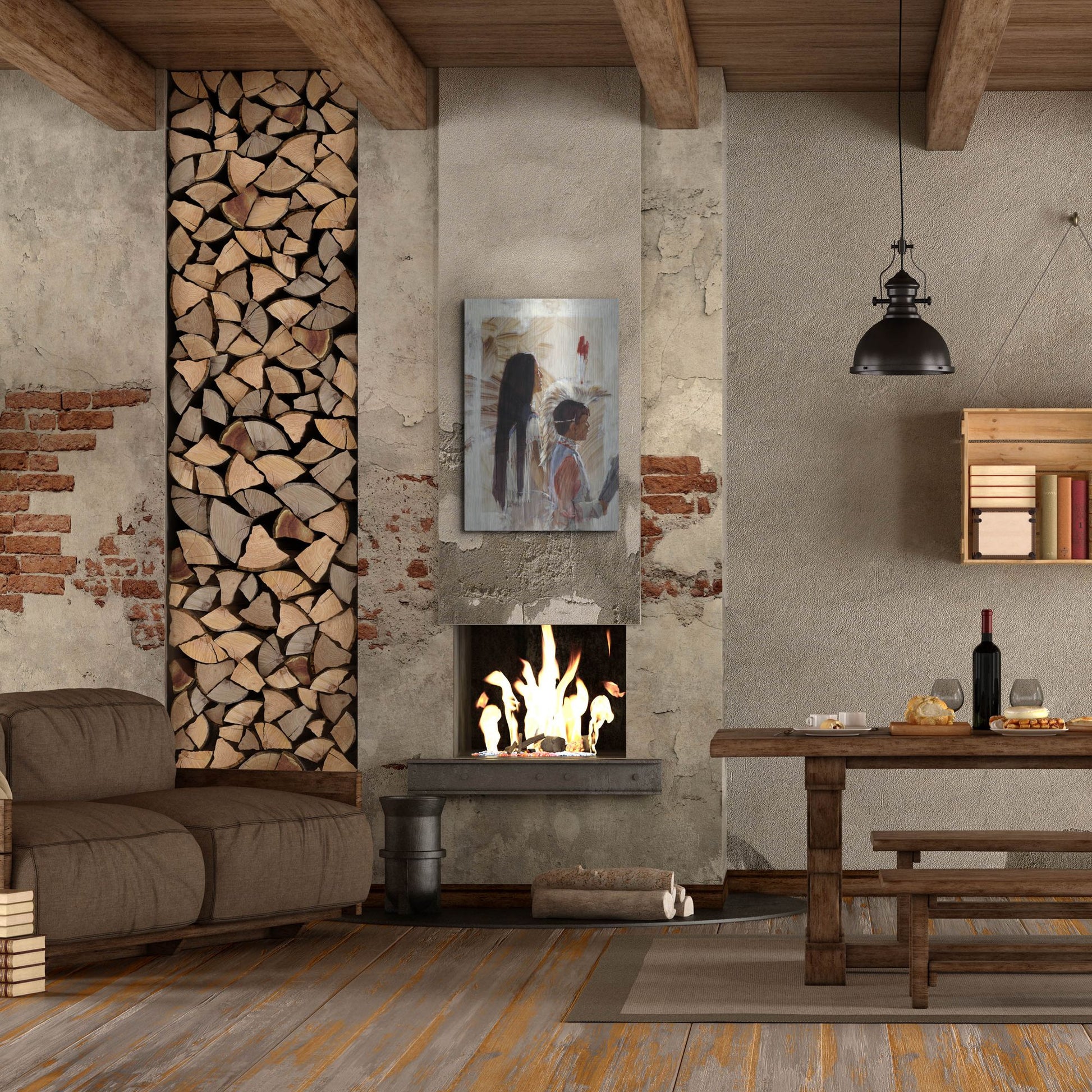 Luxe Metal Art 'At Papago' by J. E. Knauf, Metal Wall Art,24x36