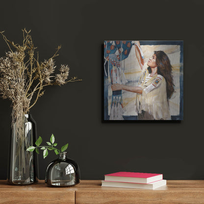 Luxe Metal Art 'At Work 2' by J. E. Knauf, Metal Wall Art,12x12