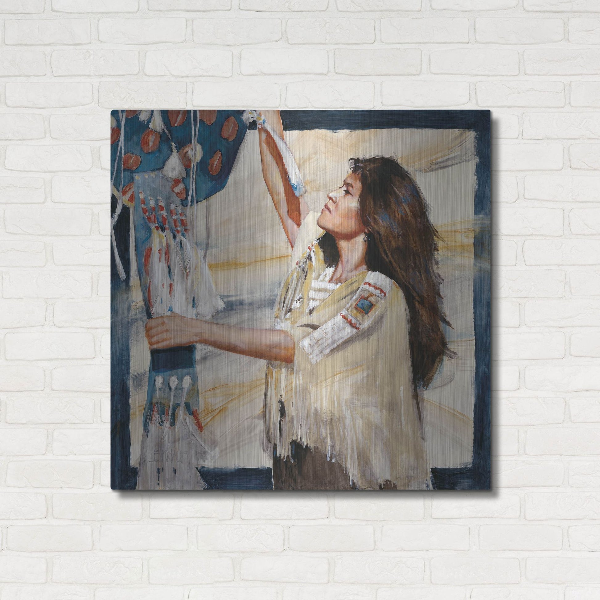 Luxe Metal Art 'At Work 2' by J. E. Knauf, Metal Wall Art,36x36