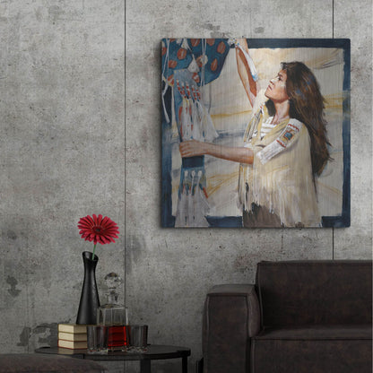 Luxe Metal Art 'At Work 2' by J. E. Knauf, Metal Wall Art,36x36