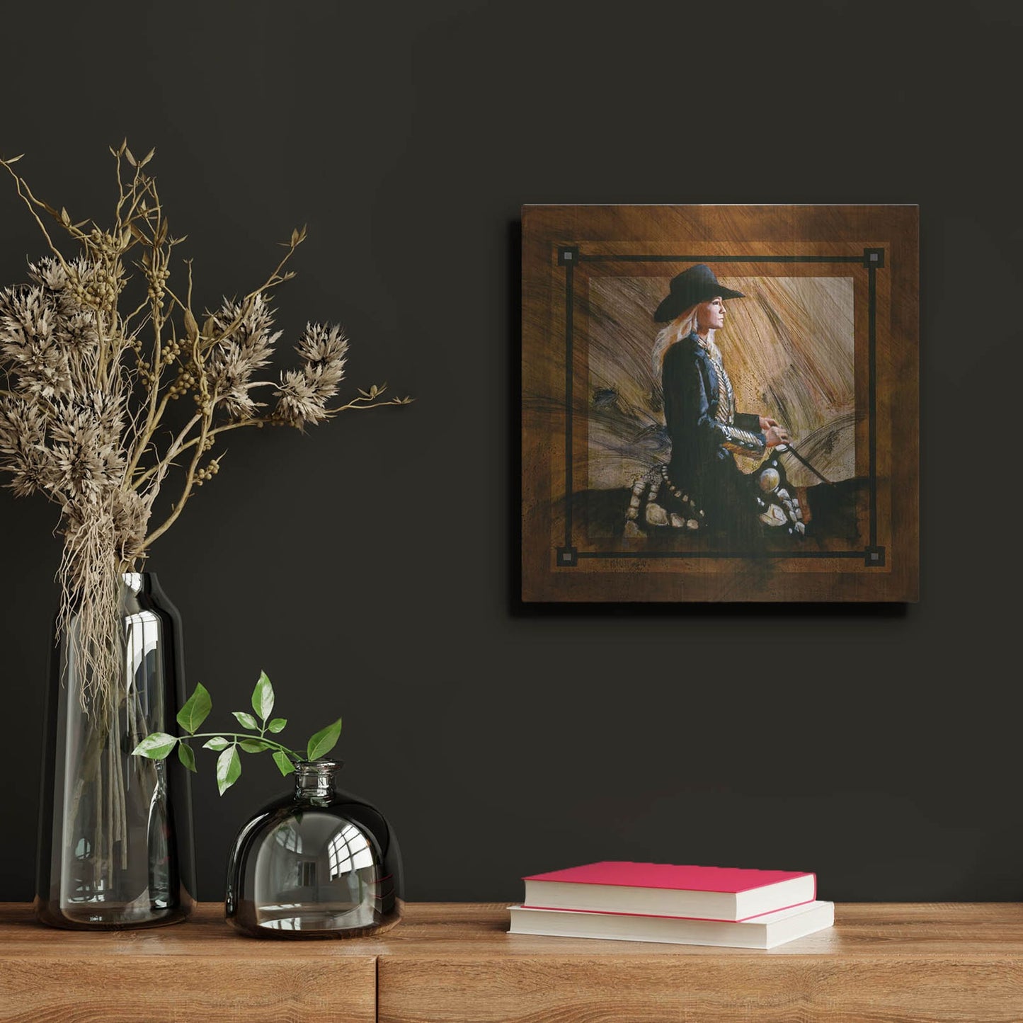 Luxe Metal Art 'Arrival II' by J. E. Knauf, Metal Wall Art,12x12