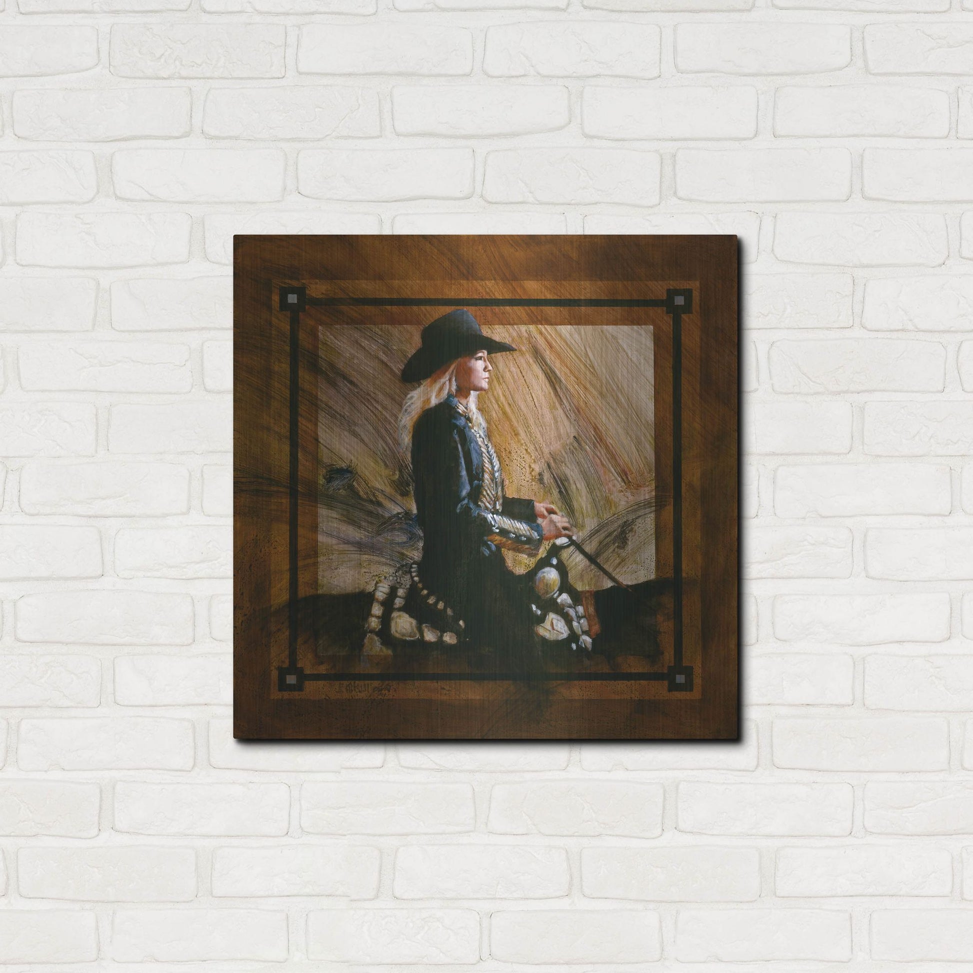 Luxe Metal Art 'Arrival II' by J. E. Knauf, Metal Wall Art,24x24