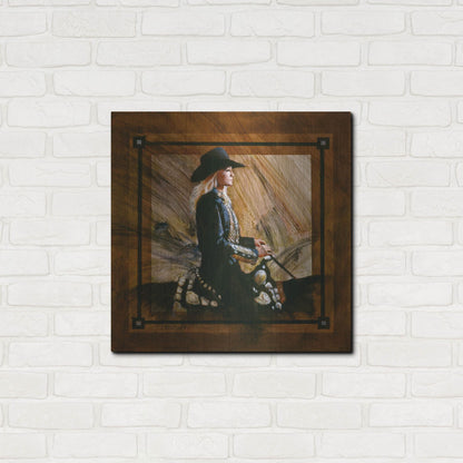 Luxe Metal Art 'Arrival II' by J. E. Knauf, Metal Wall Art,24x24