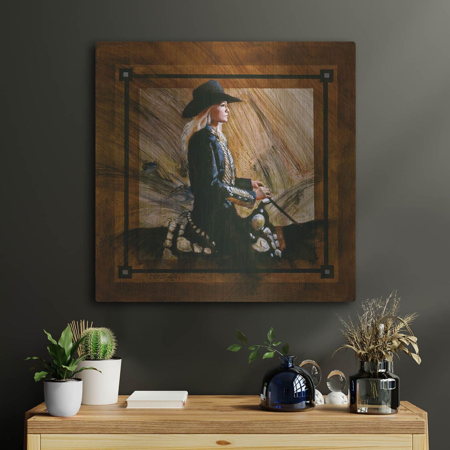 Luxe Metal Art 'Arrival II' by J. E. Knauf, Metal Wall Art,24x24