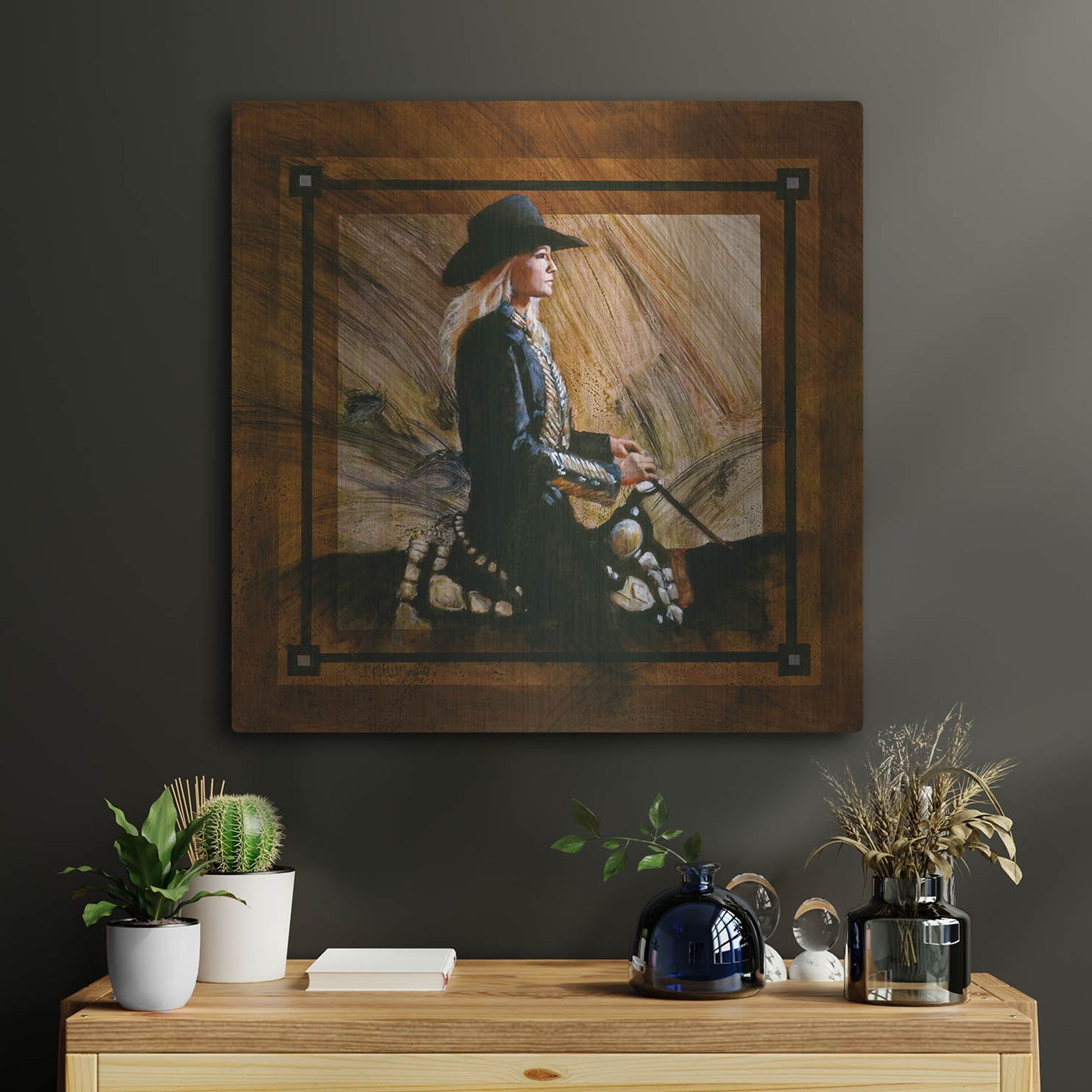 Luxe Metal Art 'Arrival II' by J. E. Knauf, Metal Wall Art,24x24