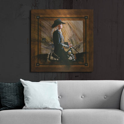 Luxe Metal Art 'Arrival II' by J. E. Knauf, Metal Wall Art,36x36