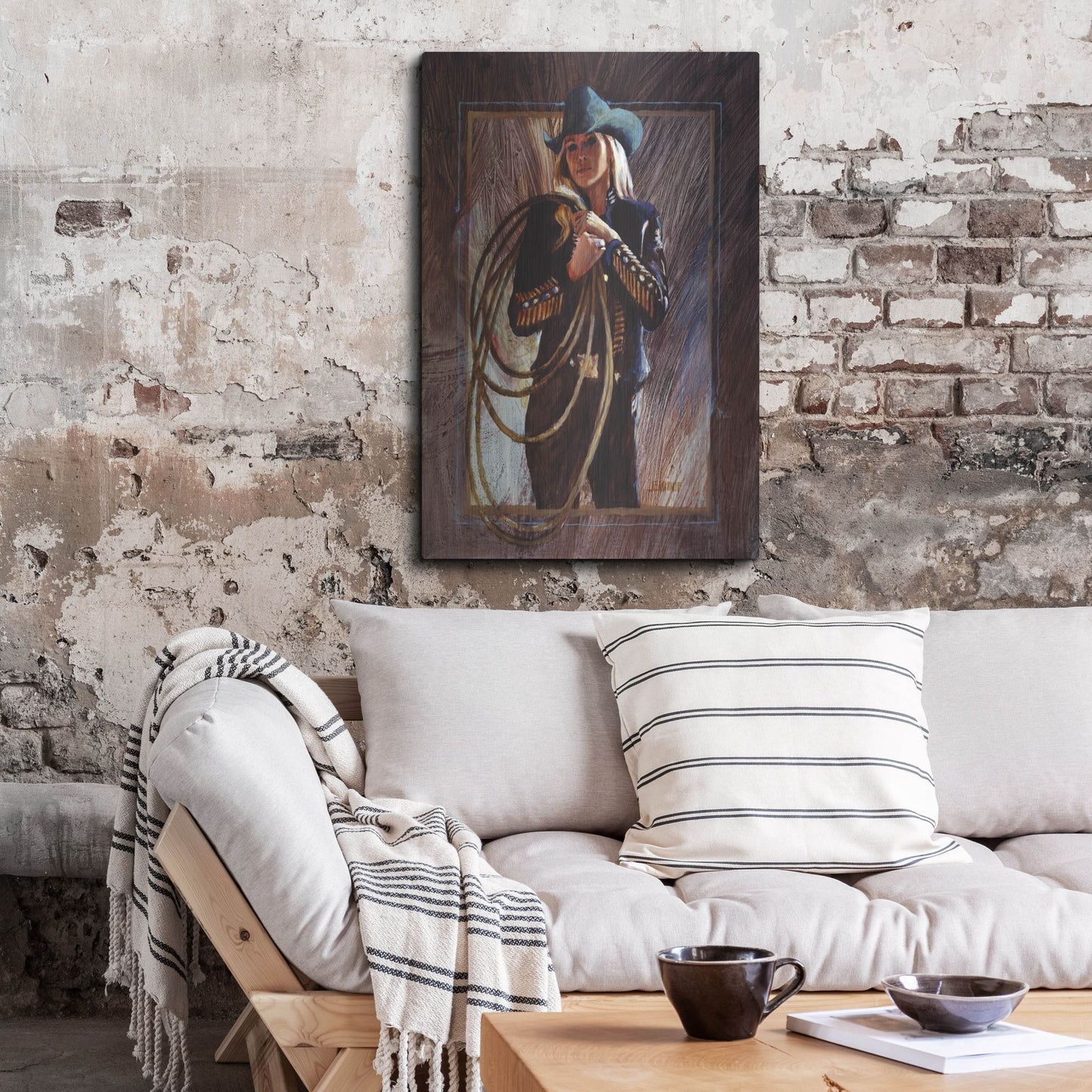 Luxe Metal Art 'Bring Em' On' by J. E. Knauf, Metal Wall Art,24x36