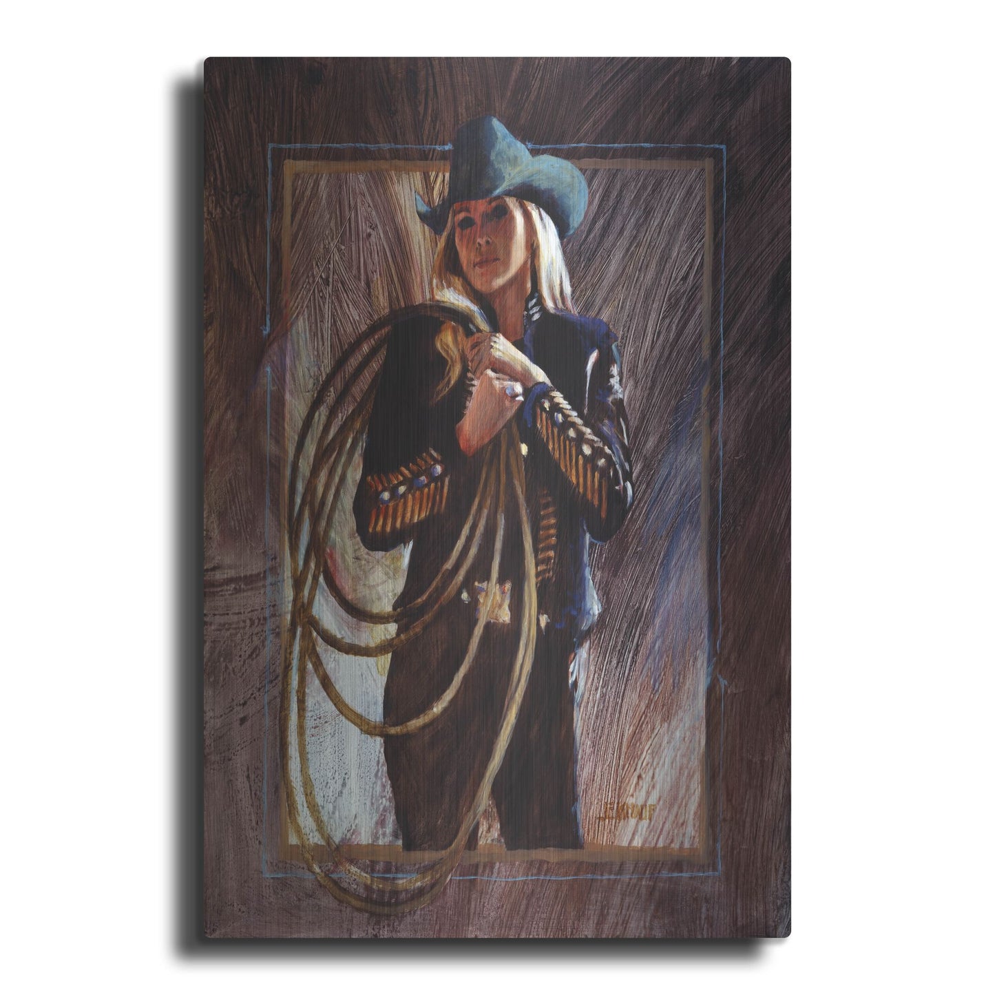 Luxe Metal Art 'Bring Em' On' by J. E. Knauf, Metal Wall Art