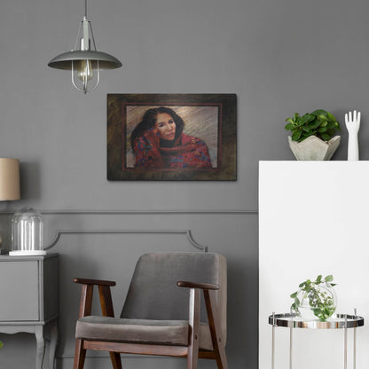 Luxe Metal Art 'Brocado' by J. E. Knauf, Metal Wall Art,24x16