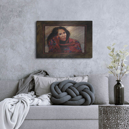 Luxe Metal Art 'Brocado' by J. E. Knauf, Metal Wall Art,36x24