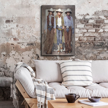 Luxe Metal Art 'Buckle Brigade' by J. E. Knauf, Metal Wall Art,24x36