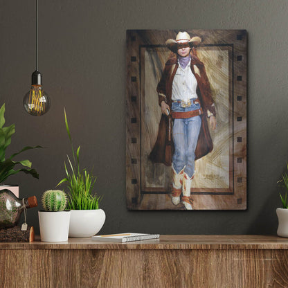 Luxe Metal Art 'Buckled Up' by J. E. Knauf, Metal Wall Art,12x16