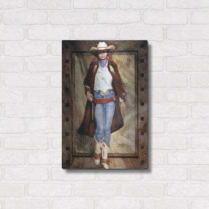 Luxe Metal Art 'Buckled Up' by J. E. Knauf, Metal Wall Art,16x24