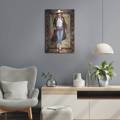 Luxe Metal Art 'Buckled Up' by J. E. Knauf, Metal Wall Art,16x24