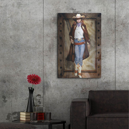 Luxe Metal Art 'Buckled Up' by J. E. Knauf, Metal Wall Art,24x36