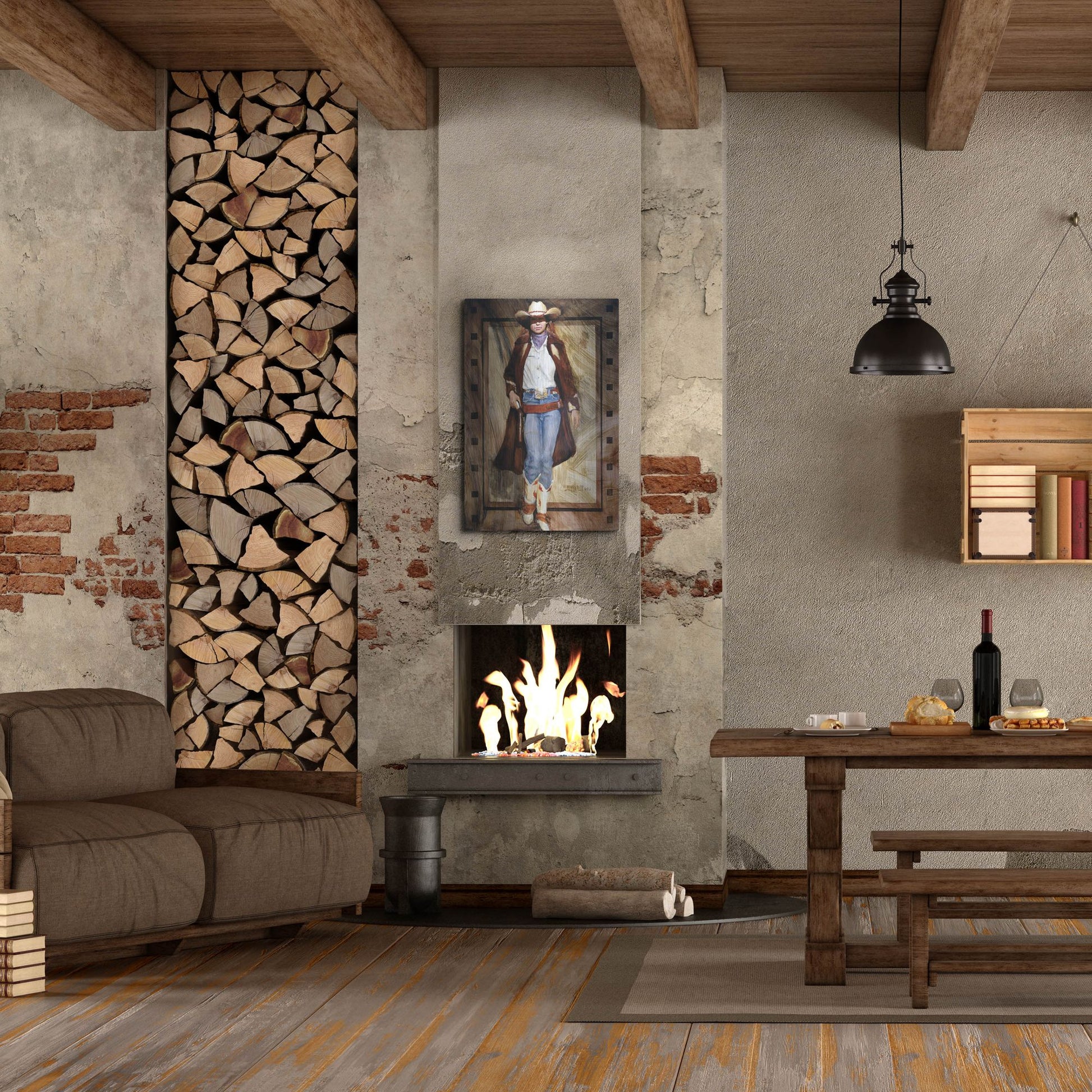 Luxe Metal Art 'Buckled Up' by J. E. Knauf, Metal Wall Art,24x36