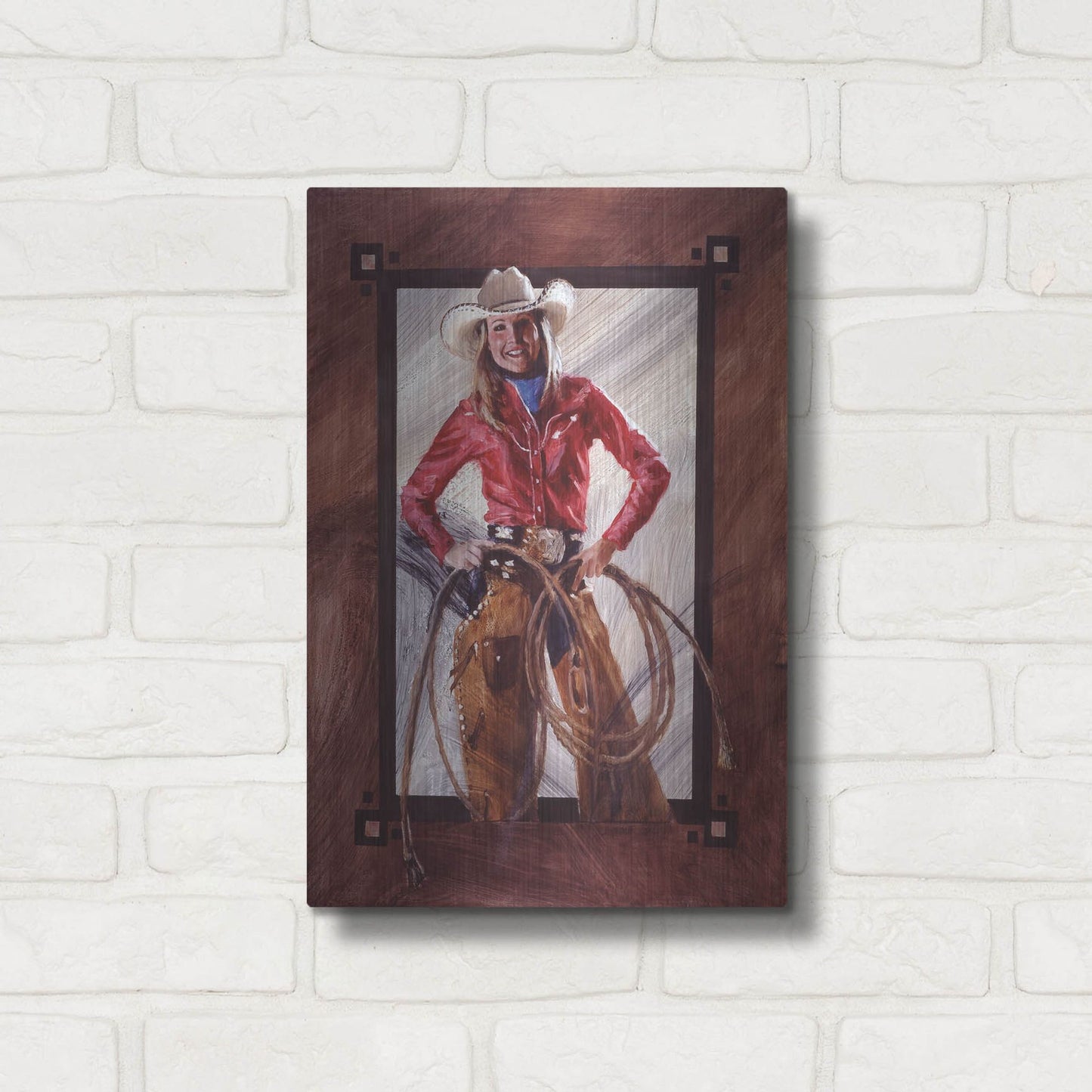 Luxe Metal Art 'Bustin' Out' by J. E. Knauf, Metal Wall Art,12x16