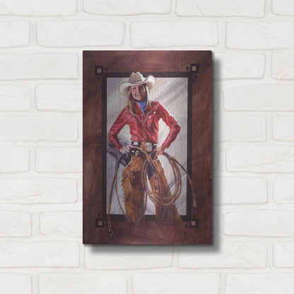 Luxe Metal Art 'Bustin' Out' by J. E. Knauf, Metal Wall Art,12x16