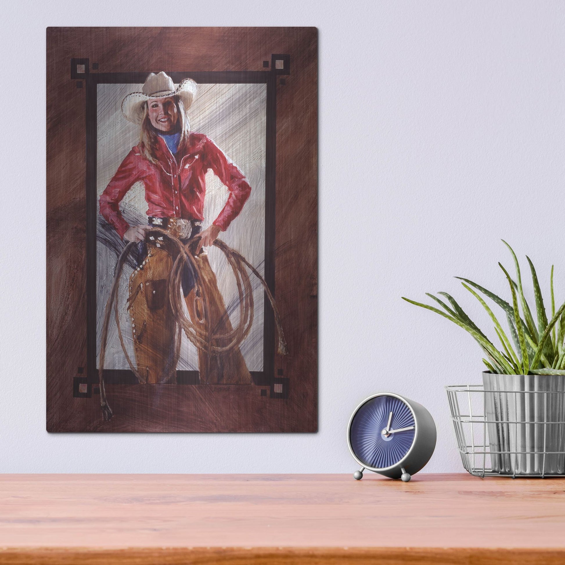 Luxe Metal Art 'Bustin' Out' by J. E. Knauf, Metal Wall Art,12x16